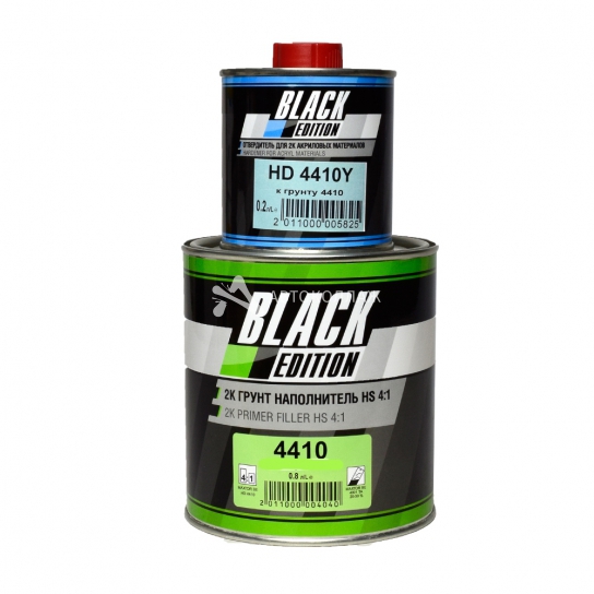 Грунт Black Edition MAXTOR наполнитель черный 2K 4410 4+1 0,8л+0,2л комплект (6)
